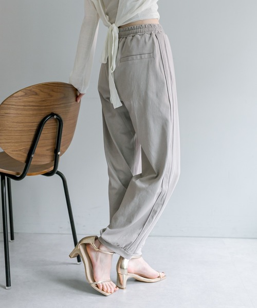 mystic（ミスティック）の「イージースポーティパンツ（スウェットパンツ・レディース・ベージュ/オフホワイト・FREE）」の3枚目の写真