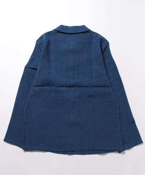 Le Sans Pareil（ル サン パレイユ）の「【 Le Sans Pareil / ルサンパレイユ 】 LINEN POPLIN FRENCH CHINA JACKET / リネンポプリン フレンチチャイナジャケット （セットアップ対応）（カバーオール・メンズ・ネイビー/ブラック・38/40/42）」の3枚目の写真