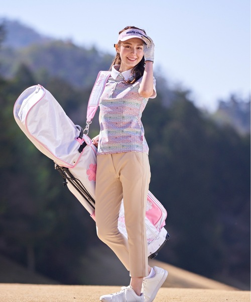 marie claire(マリ・クレール)の「【marie claire:マリ.クレール】レディース半袖シャツ ゴルフ(シャツ/ブラウス・レディース・グレー/ネイビー/カラフル・SMALL/MEDIUM/LARGE/X-LARGE)」の5枚目の写真