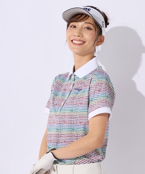 marie claire(マリ・クレール)の「【marie claire:マリ.クレール】レディース半袖シャツ ゴルフ(シャツ/ブラウス・レディース・グレー/ネイビー/カラフル・SMALL/MEDIUM/LARGE/X-LARGE)」の22枚目の写真