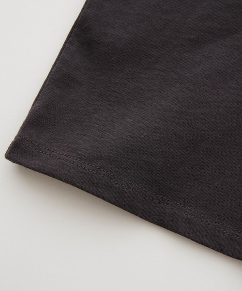 BONLECILL(ボンルシール)の「プードル刺繍 配色リンガークロップド半袖Tシャツ(Tシャツ/カットソー・レディース・オートミール/オフホワイト/チャコールグレー/ライトブルー・FREE)」の21枚目の写真