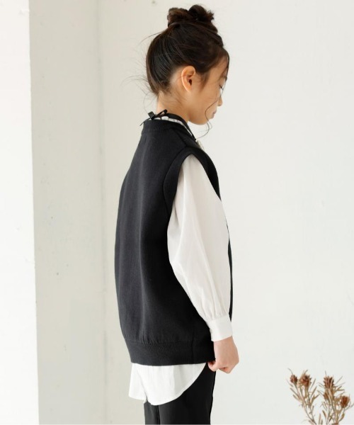 セール】オーガニックコットンニットベスト OG COTTON WF VEST