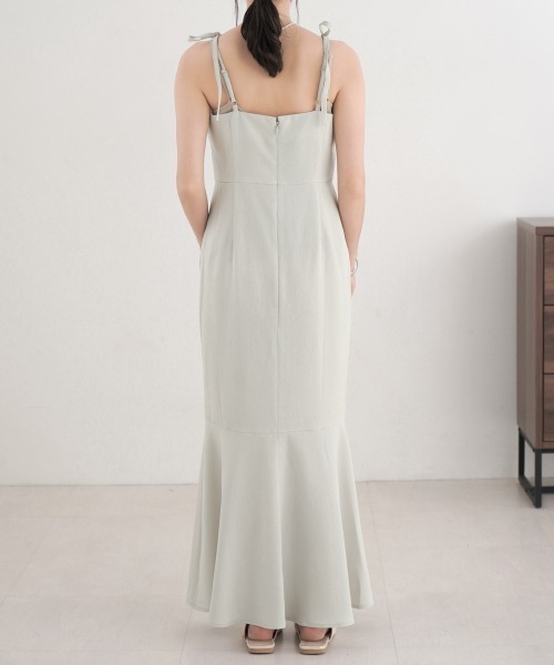 Bab(バブ)の「【低身長向けサイズあり】シアーボレロセットフレアキャミワンピース(ワンピース・レディース・ブラック/ベージュ/ライトグレー・M/S)」の20枚目の写真