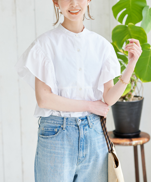 ジャーナルスタンダード ビッグラッフルスタンドシャツ★新品 ビッグラッフルスタンドシャツ | ジャーナルスタンダード