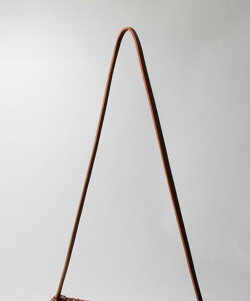 BEAUTY&YOUTH UNITED ARROWS（ビューティーアンドユースユナイテッドアローズ）の「ペーパースクエア ショルダーバッグ -2WAY-（かごバッグ・レディース・ナチュラル/ブラウン・FREE）」の17枚目の写真