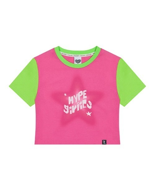 LUV IS TRUE★韓国★新作★人気★VS STAR CROP TEE 半袖T 2色 A'GEM/9 × .kom 『LUV IS TRUE/ラブ イズ トゥルー』VS STAR