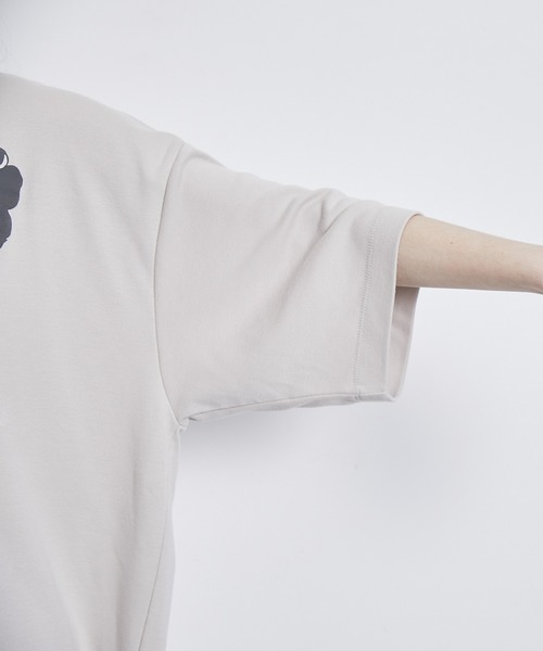 JUNRED（ジュンレッド）の「デフォルメフラワールーズTシャツ（Tシャツ/カットソー・メンズ・グリーン/ブラック/グレー系その他・S/M/L）」の15枚目の写真