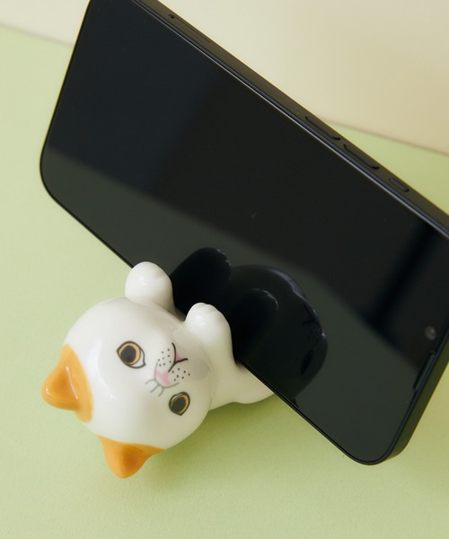 Paradise Picnic（パラダイスピクニック）の「ネコ　スマホスタンド（スマホグッズ・レディース・ホワイト/その他1/その他2/その他3/ブラック・FREE）」の5枚目の写真