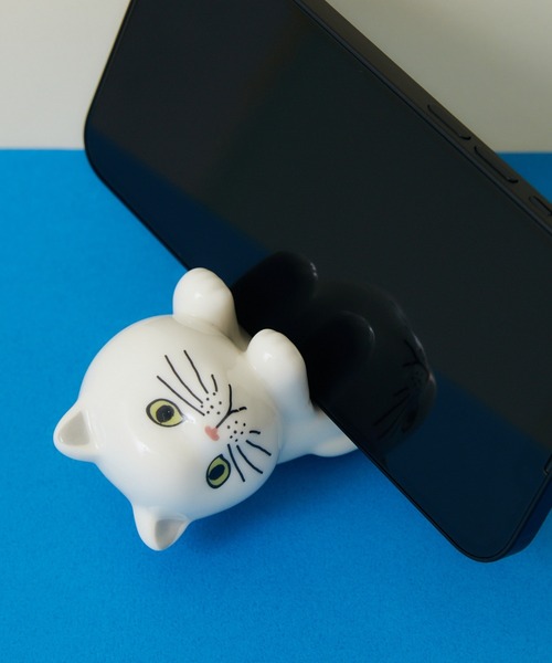 Paradise Picnic（パラダイスピクニック）の「ネコ　スマホスタンド（スマホグッズ・レディース・ホワイト/その他1/その他2/その他3/ブラック・FREE）」の2枚目の写真
