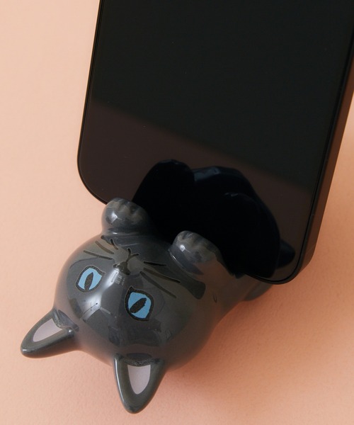 Paradise Picnic（パラダイスピクニック）の「ネコ　スマホスタンド（スマホグッズ・レディース・ホワイト/その他1/その他2/その他3/ブラック・FREE）」の3枚目の写真