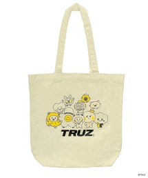 TRUZ トゥルーズ キャラクター ロゴ プリント A4収納可 キャンバスバッグ トートバッグ 推し活グッズ