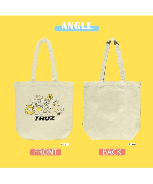 Karlas（カルラス）の「TRUZ トゥルーズ キャラクター ロゴ プリント A4収納可 キャンバスバッグ トートバッグ 推し活グッズ（トートバッグ・レディース・ホワイト系その他2/ホワイト系その他・FREE）」の4枚目の写真