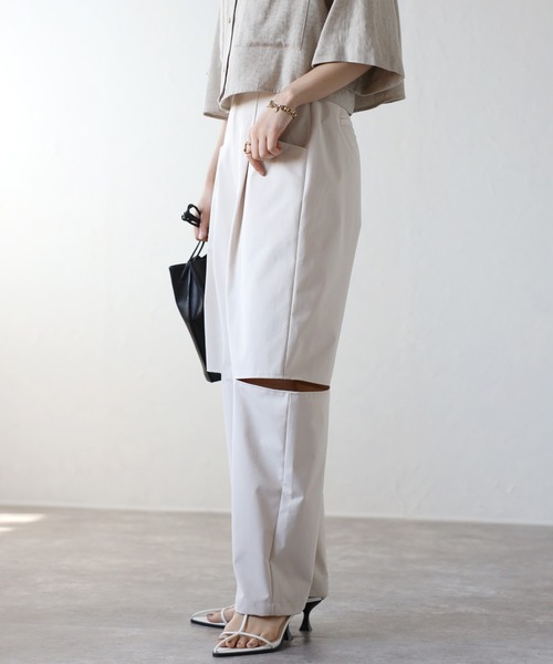 COMMRE（コムル）の「バナナスリットパンツ（その他パンツ・レディース・ベージュ/アイボリー・FREE）」の18枚目の写真