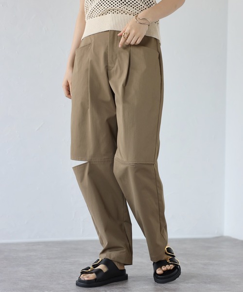 COMMRE（コムル）の「バナナスリットパンツ（その他パンツ・レディース・ベージュ/アイボリー・FREE）」の7枚目の写真