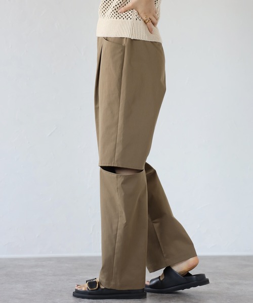 COMMRE（コムル）の「バナナスリットパンツ（その他パンツ・レディース・ベージュ/アイボリー・FREE）」の17枚目の写真