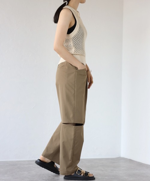 COMMRE（コムル）の「バナナスリットパンツ（その他パンツ・レディース・ベージュ/アイボリー・FREE）」の11枚目の写真