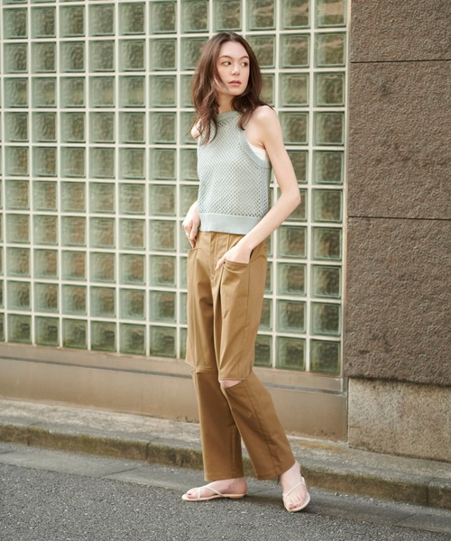 COMMRE（コムル）の「バナナスリットパンツ（その他パンツ・レディース・ベージュ/アイボリー・FREE）」の8枚目の写真