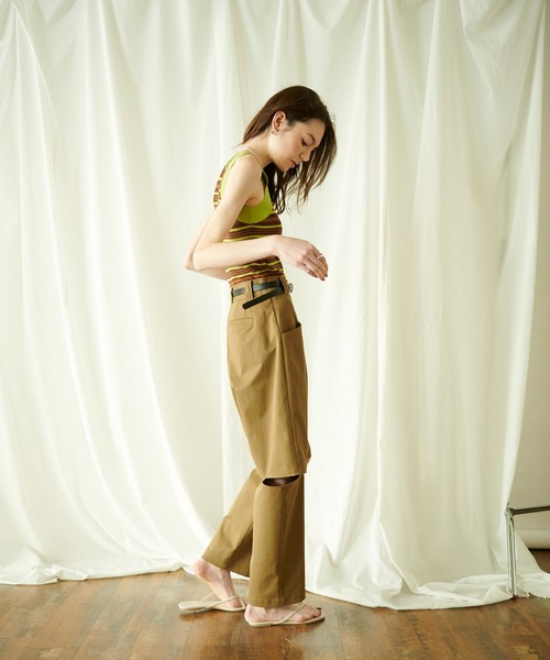 COMMRE（コムル）の「バナナスリットパンツ（その他パンツ・レディース・ベージュ/アイボリー・FREE）」の15枚目の写真