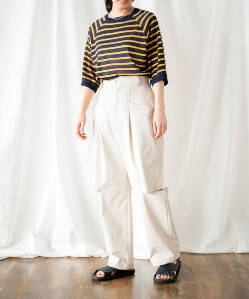 COMMRE（コムル）の「バナナスリットパンツ（その他パンツ・レディース・ベージュ/アイボリー・FREE）」の10枚目の写真