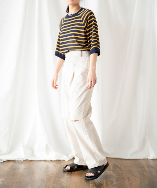 COMMRE（コムル）の「バナナスリットパンツ（その他パンツ・レディース・ベージュ/アイボリー・FREE）」の19枚目の写真