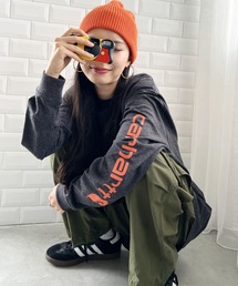 Carhartt（カーハート）の「Carhartt(カーハート)/袖ロゴ ロンT USA規格 ルーズフィット ヘビーウェイト 6.75Oz ビッグサイズ オーバーサイズ コットン K231/ LOOSE FIT HEAVYWEIGHT LONG-SLEEVE LOGO SLEEVE GRAPHIC T-SHIRT（Tシャツ/カットソー）」