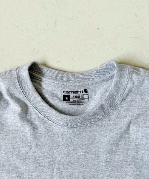Carhartt(カーハート)の「Carhartt(カーハート)/袖ロゴ ロンT USA規格 ルーズフィット ヘビーウェイト 6.75Oz ビッグサイズ オーバーサイズ コットン K231/ LOOSE FIT HEAVYWEIGHT LONG-SLEEVE LOGO SLEEVE GRAPHIC T-SHIRT(Tシャツ/カットソー・レディース・ダークグレー/ワインレッド/ネイビー/グレー/レッド/ブラック・M/XXL/S/L/XL)」の18枚目の写真