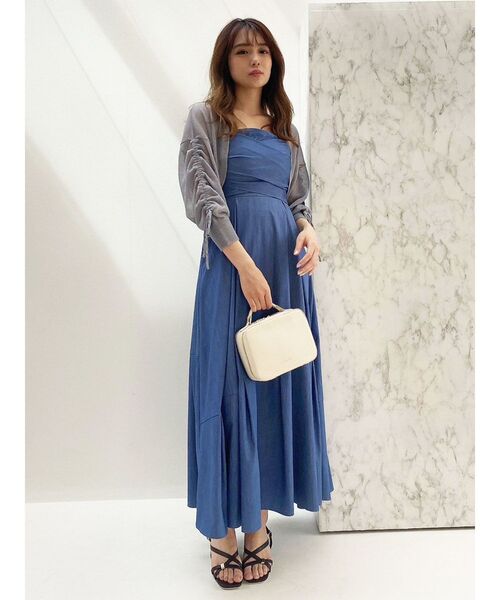 dazzlin（ダズリン）の「シアーショートカーディガン（カーディガン/ボレロ・レディース・モカ/オフホワイト/グレー・FREE）」の17枚目の写真