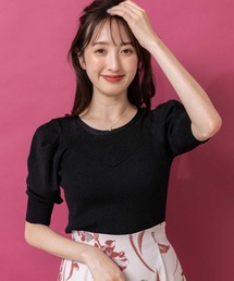 ラメパワショルニット