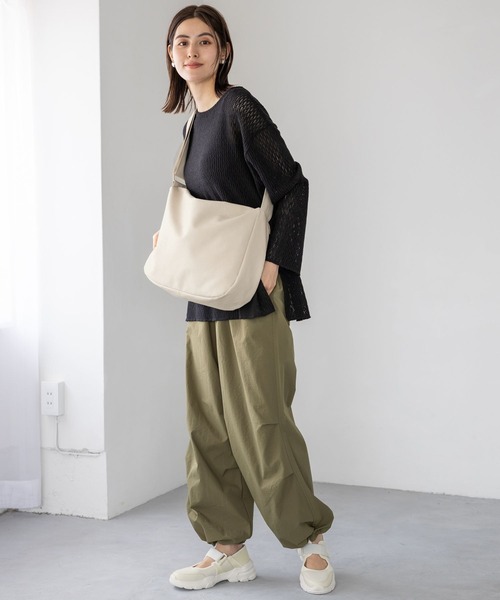 LEPSIM(レプシィム)の「メッシュプルオーバー 908520(Tシャツ/カットソー・レディース・オフホワイト/ブラック/ブラウン・FREE)」の7枚目の写真