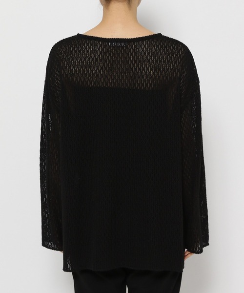 LEPSIM(レプシィム)の「メッシュプルオーバー 908520(Tシャツ/カットソー・レディース・オフホワイト/ブラック/ブラウン・FREE)」の11枚目の写真