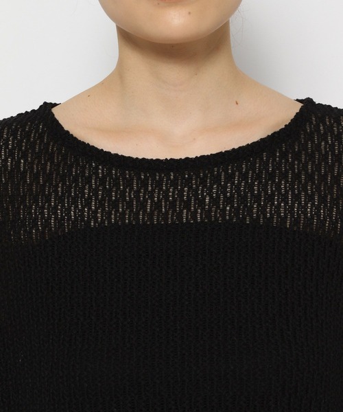 LEPSIM(レプシィム)の「メッシュプルオーバー 908520(Tシャツ/カットソー・レディース・オフホワイト/ブラック/ブラウン・FREE)」の12枚目の写真