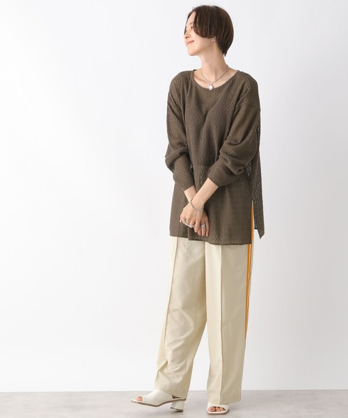 LEPSIM(レプシィム)の「メッシュプルオーバー 908520(Tシャツ/カットソー・レディース・オフホワイト/ブラック/ブラウン・FREE)」の20枚目の写真