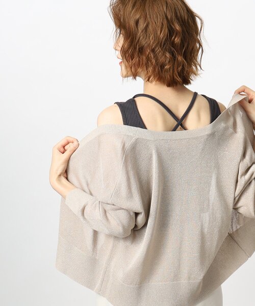grove(グローブ)の「◆ストリングデザインテレコタンクトップ(タンクトップ・レディース・オフホワイト/チャコールグレー/ナチュラル・02/03/01/05/04)」の21枚目の写真
