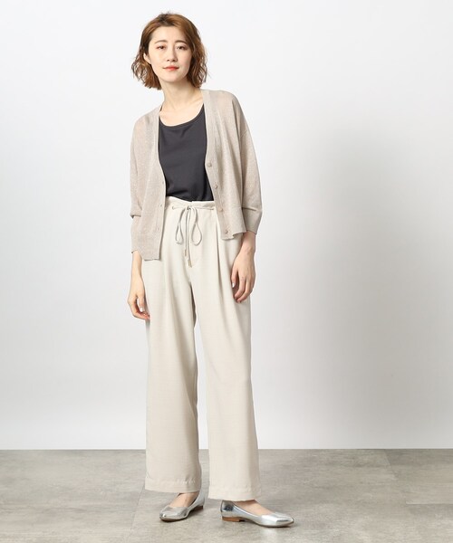 grove(グローブ)の「◆ストリングデザインテレコタンクトップ(タンクトップ・レディース・オフホワイト/チャコールグレー/ナチュラル・02/03/01/05/04)」の20枚目の写真