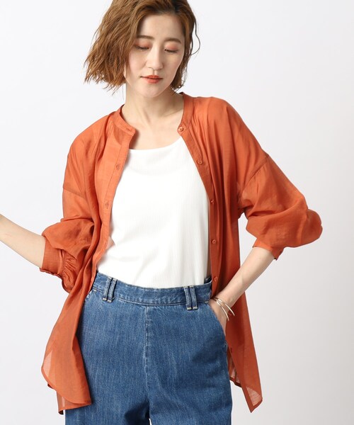 grove(グローブ)の「◆ストリングデザインテレコタンクトップ(タンクトップ・レディース・オフホワイト/チャコールグレー/ナチュラル・02/03/01/05/04)」の12枚目の写真