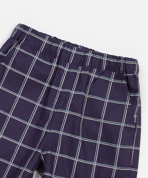 petit main(プティマイン)の「布帛チェックセットアップ(アンサンブル・キッズ・ベージュ/ネイビー・80cm/90cm/100cm/110cm/120cm/130cm)」の14枚目の写真