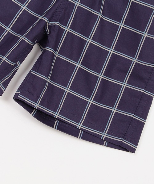 petit main(プティマイン)の「布帛チェックセットアップ(アンサンブル・キッズ・ベージュ/ネイビー・80cm/90cm/100cm/110cm/120cm/130cm)」の17枚目の写真