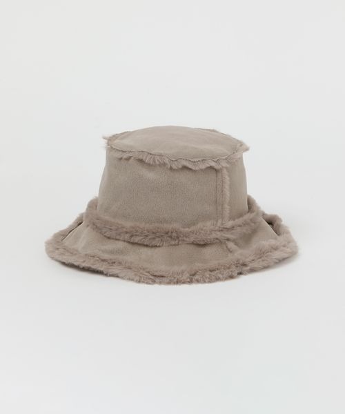 mysty woman(ミスティウーマン)の「リバーシブルムートンHAT 907790(ハット・レディース・ブラック/オフホワイト/ベージュ系その他・FREE)」の20枚目の写真