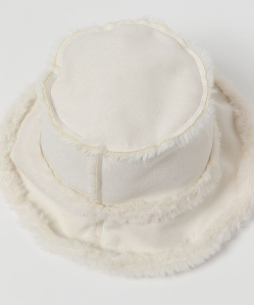 mysty woman(ミスティウーマン)の「リバーシブルムートンHAT 907790(ハット・レディース・ブラック/オフホワイト/ベージュ系その他・FREE)」の10枚目の写真