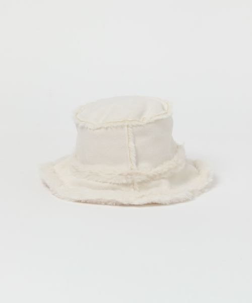 mysty woman(ミスティウーマン)の「リバーシブルムートンHAT 907790(ハット・レディース・ブラック/オフホワイト/ベージュ系その他・FREE)」の5枚目の写真