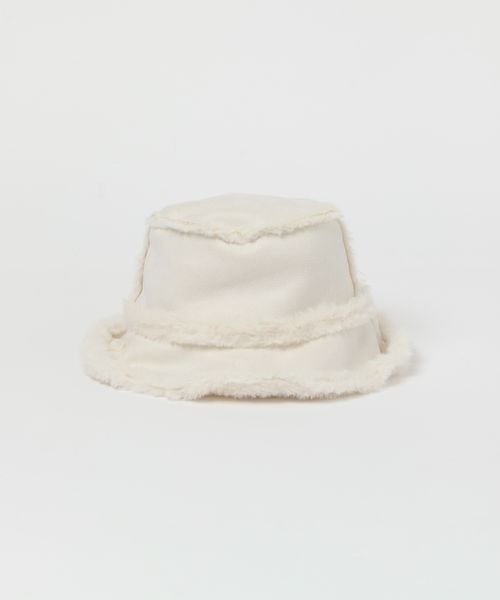 mysty woman(ミスティウーマン)の「リバーシブルムートンHAT 907790(ハット・レディース・ブラック/オフホワイト/ベージュ系その他・FREE)」の6枚目の写真