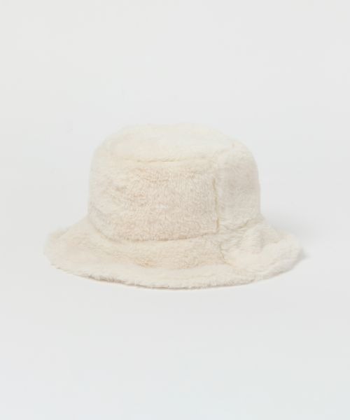 mysty woman(ミスティウーマン)の「リバーシブルムートンHAT 907790(ハット・レディース・ブラック/オフホワイト/ベージュ系その他・FREE)」の7枚目の写真