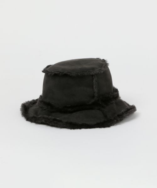 mysty woman(ミスティウーマン)の「リバーシブルムートンHAT 907790(ハット・レディース・ブラック/オフホワイト/ベージュ系その他・FREE)」の16枚目の写真