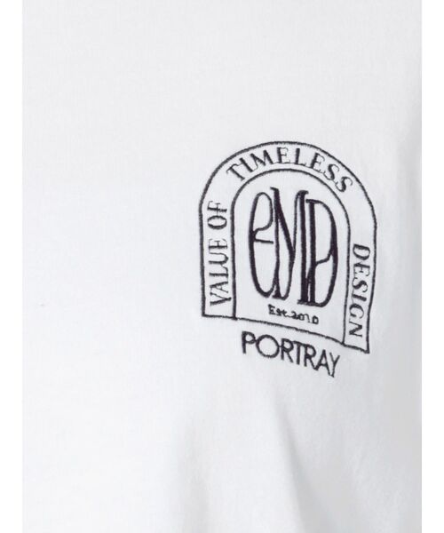 EMODA（エモダ）の「エンブレムマークショートロンT（Tシャツ/カットソー・レディース・ホワイト/ブラック/ベージュ/グレー・FREE）」の20枚目の写真