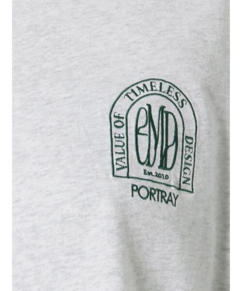 EMODA（エモダ）の「エンブレムマークショートロンT（Tシャツ/カットソー・レディース・ホワイト/ブラック/ベージュ/グレー・FREE）」の19枚目の写真