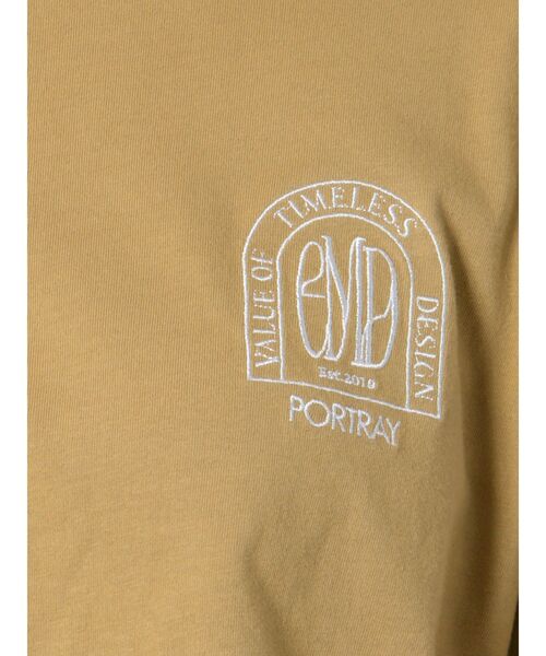 EMODA（エモダ）の「エンブレムマークショートロンT（Tシャツ/カットソー・レディース・ホワイト/ブラック/ベージュ/グレー・FREE）」の18枚目の写真