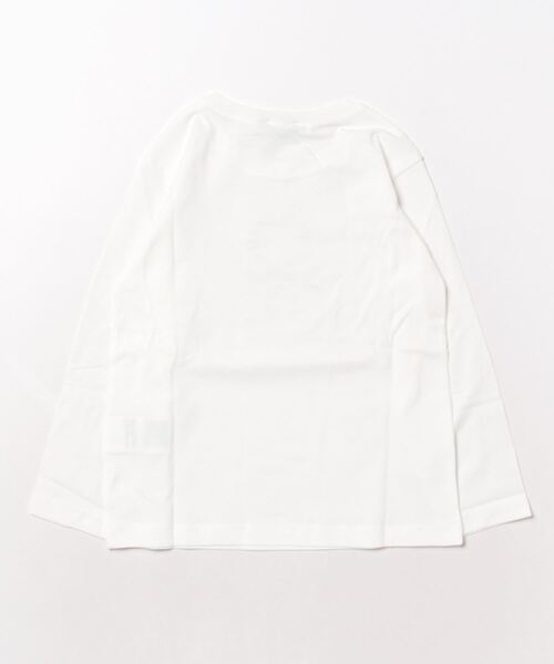 BENETTON (UNITED COLORS OF BENETTON)（ベネトンユナイテッドカラーズオブベネトン）の「キッズロゴプリント長袖Tシャツ・カットソーB（Tシャツ/カットソー・キッズ・ネイビー/ホワイト/レッド/グレー・82/116/90/104/98/X-SMALL）」の5枚目の写真