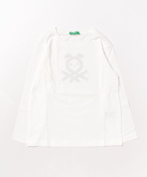 BENETTON (UNITED COLORS OF BENETTON)（ベネトンユナイテッドカラーズオブベネトン）の「キッズロゴプリント長袖Tシャツ・カットソーB（Tシャツ/カットソー・キッズ・ネイビー/ホワイト/レッド/グレー・82/116/90/104/98/X-SMALL）」の9枚目の写真