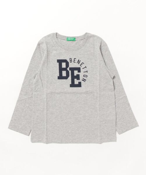 BENETTON (UNITED COLORS OF BENETTON)（ベネトンユナイテッドカラーズオブベネトン）の「キッズロゴプリント長袖Tシャツ・カットソーB（Tシャツ/カットソー・キッズ・ネイビー/ホワイト/レッド/グレー・82/116/90/104/98/X-SMALL）」の8枚目の写真