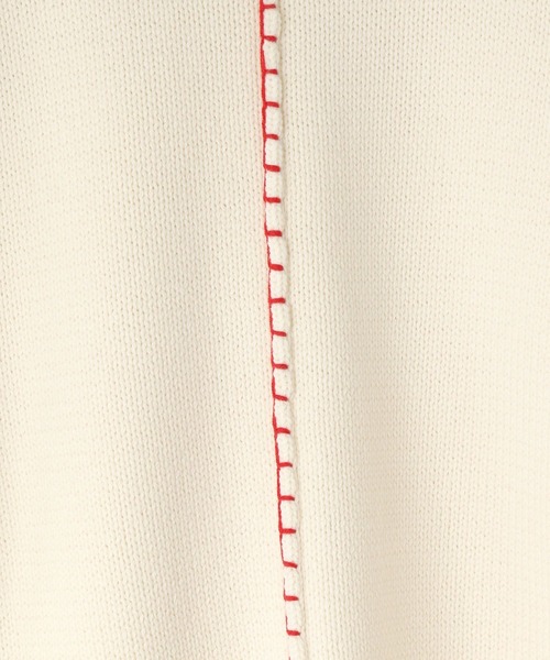 LOWRYS FARM(ローリーズファーム)の「5Gハイショクステッチプルオーバー 961679(ニット/セーター・キッズ・チャコールグレー/ネイビー/イエロー/アイボリー・110cm/120cm/130cm/140cm/150cm)」の8枚目の写真